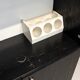 Black ash and steel bar cabinet, 1970s