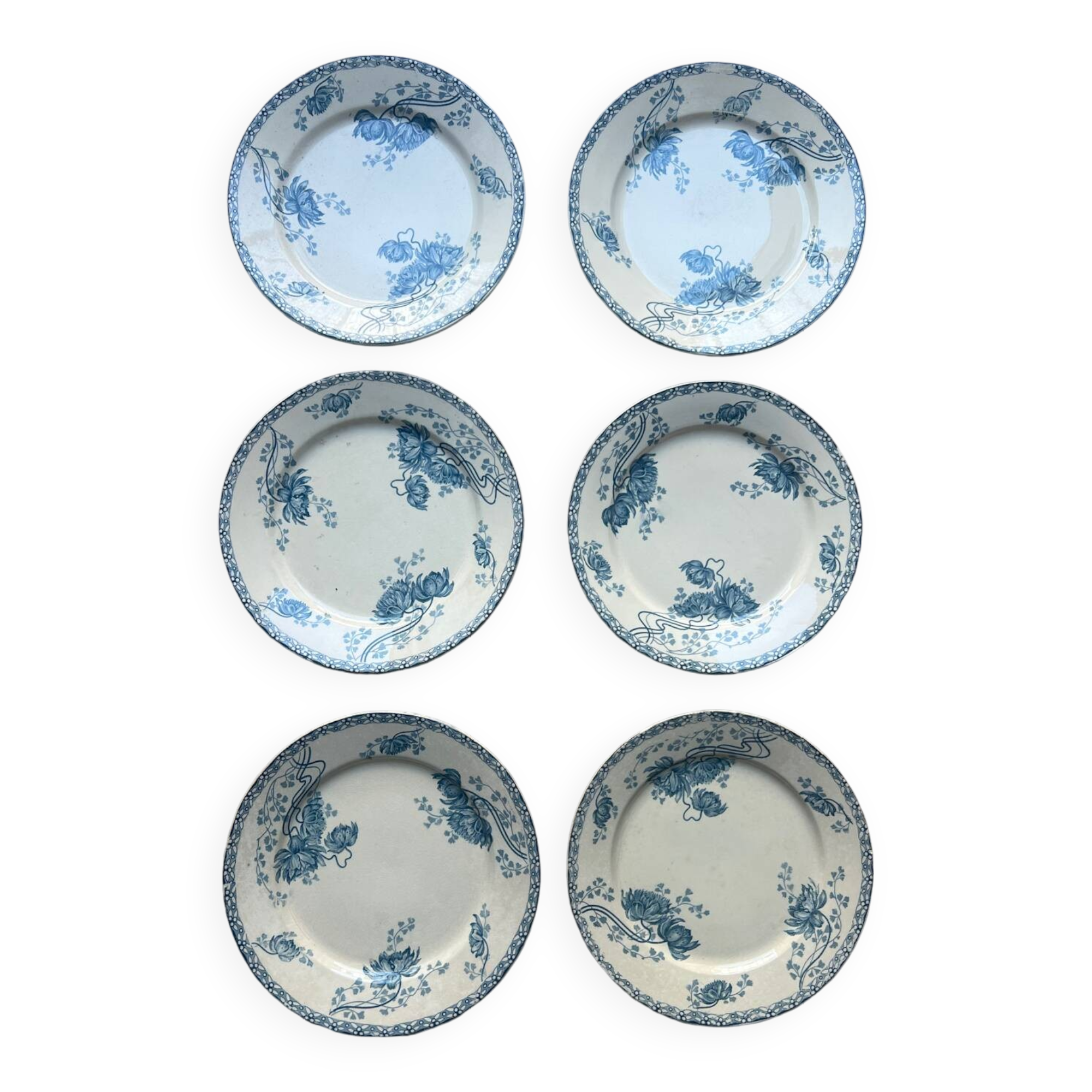 Royat Sarreguemines model flat plates
