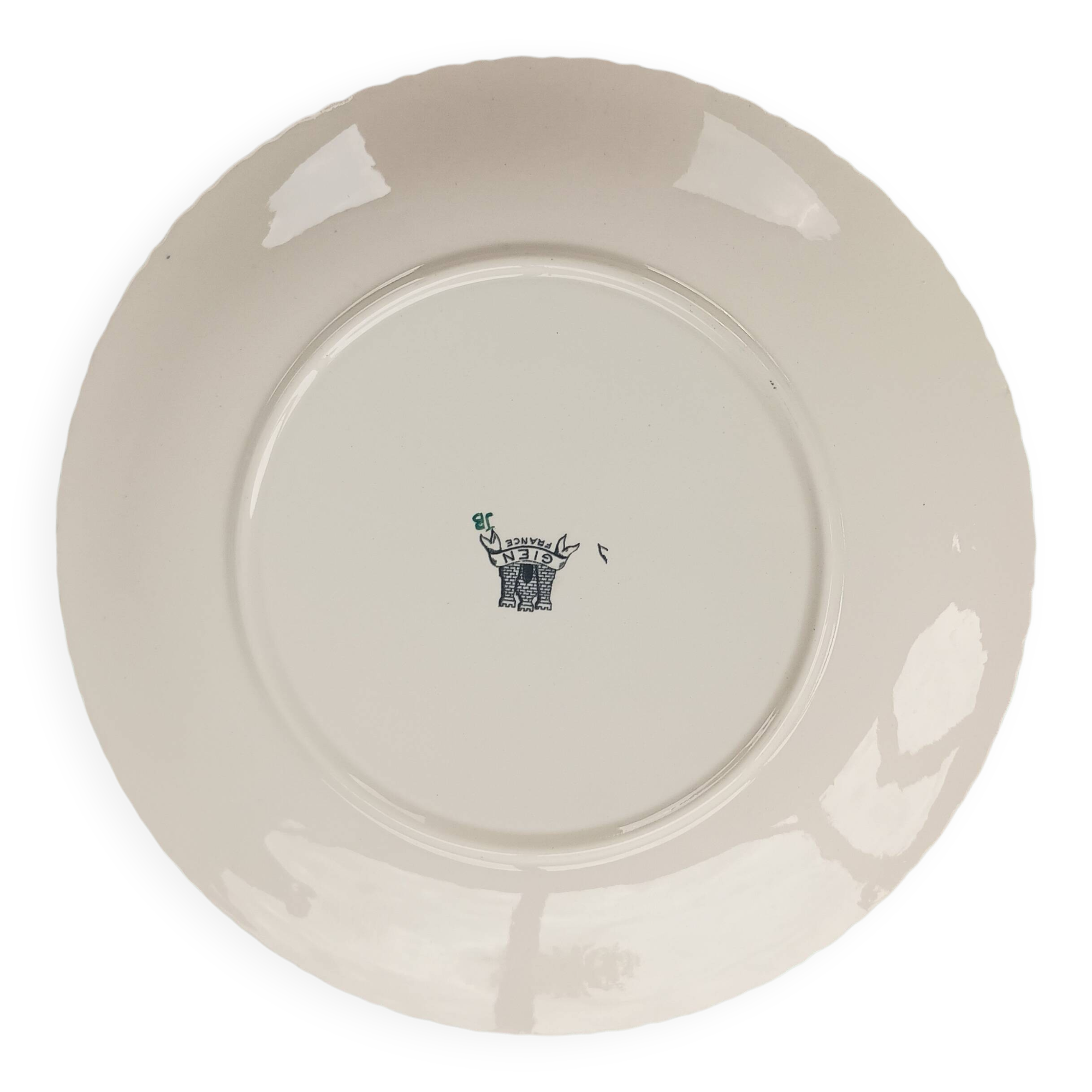 Gien plate "Halong Bay" – fish design – vintage