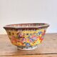 Porcelain Bowls Yellow Family Wancai Chinese Lions Shi Mun Shou Jingdezhen