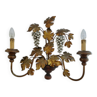 Florentine “grape” wall lamp Italy, 1940 - 1950