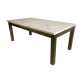 Table basse en marbre et laiton doré