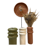 Brown pio vase