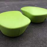 2 Tacchini Green Polar Beanbags