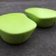 2 poufs Polar verts de Tacchini