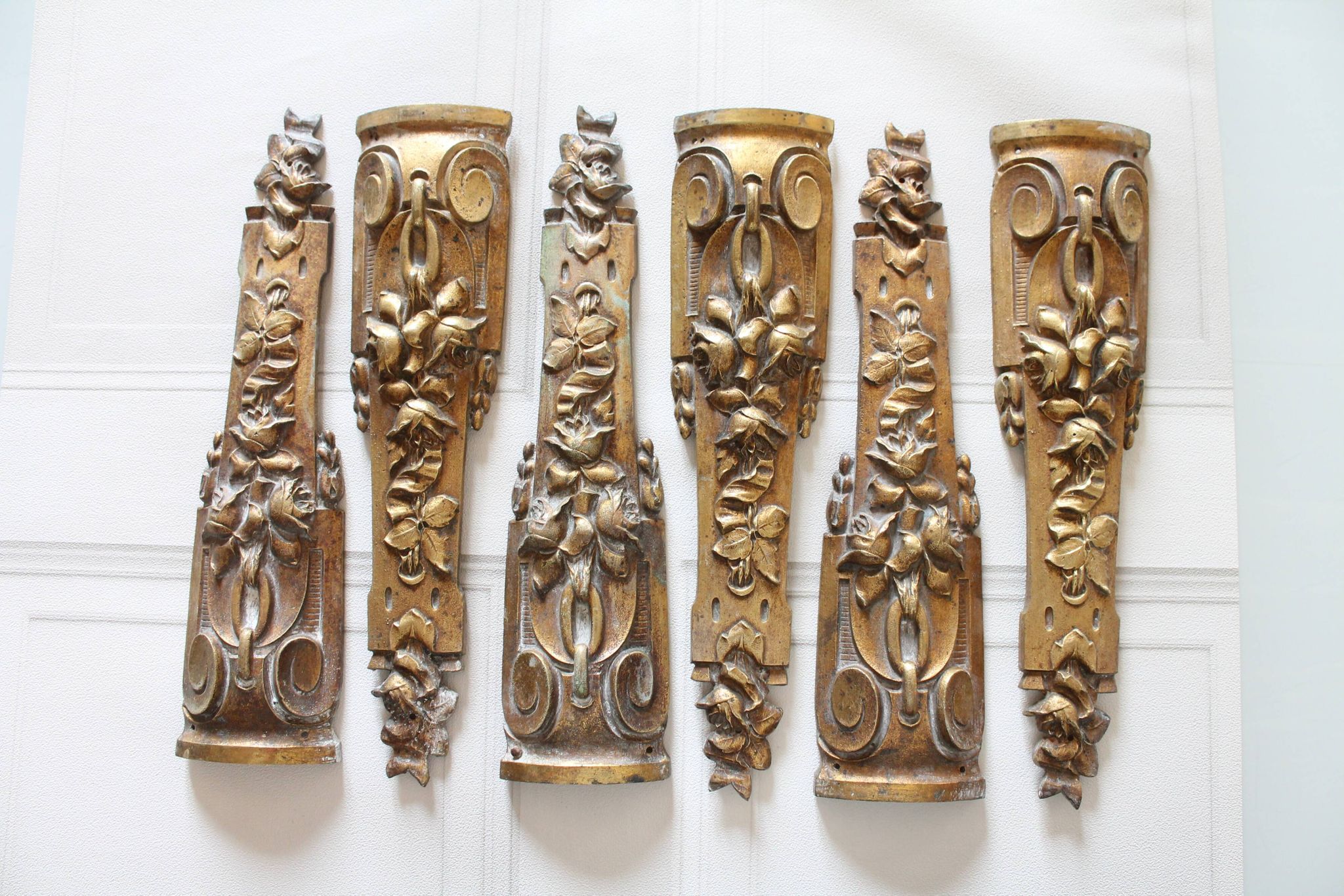 Antique French hardware, bronze ornaments