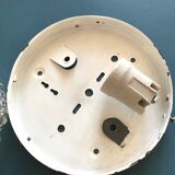 Round cast glass ceiling light