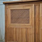 Rattan wardrobe