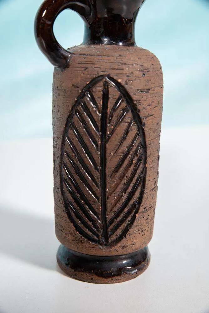 Ceramic vase with vintage design from Laholm, Sweden, 1960s vase.