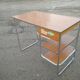 Modernist desk in Formica on tubular metal structure - 60s