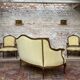 Sofa in natural wood style Louis XV XIX th century