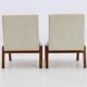 Paire de chaises d'appoint Ludvik Volak des années 1970 par Drevopodnik Holesov, Tchécoslovaquie