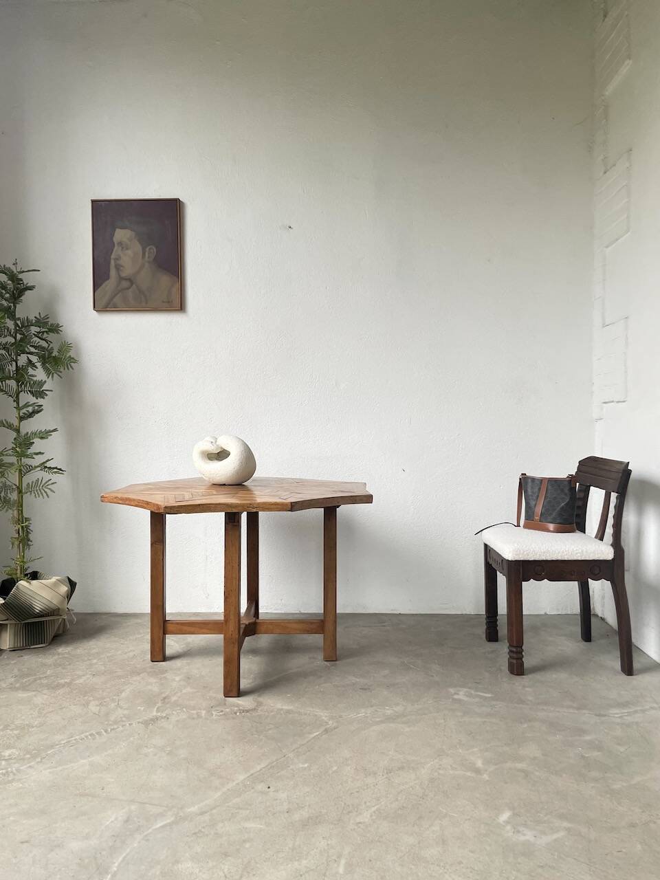 19th century inlaid side table