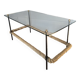 50s metal and rope coffee table