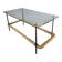 50s metal and rope coffee table