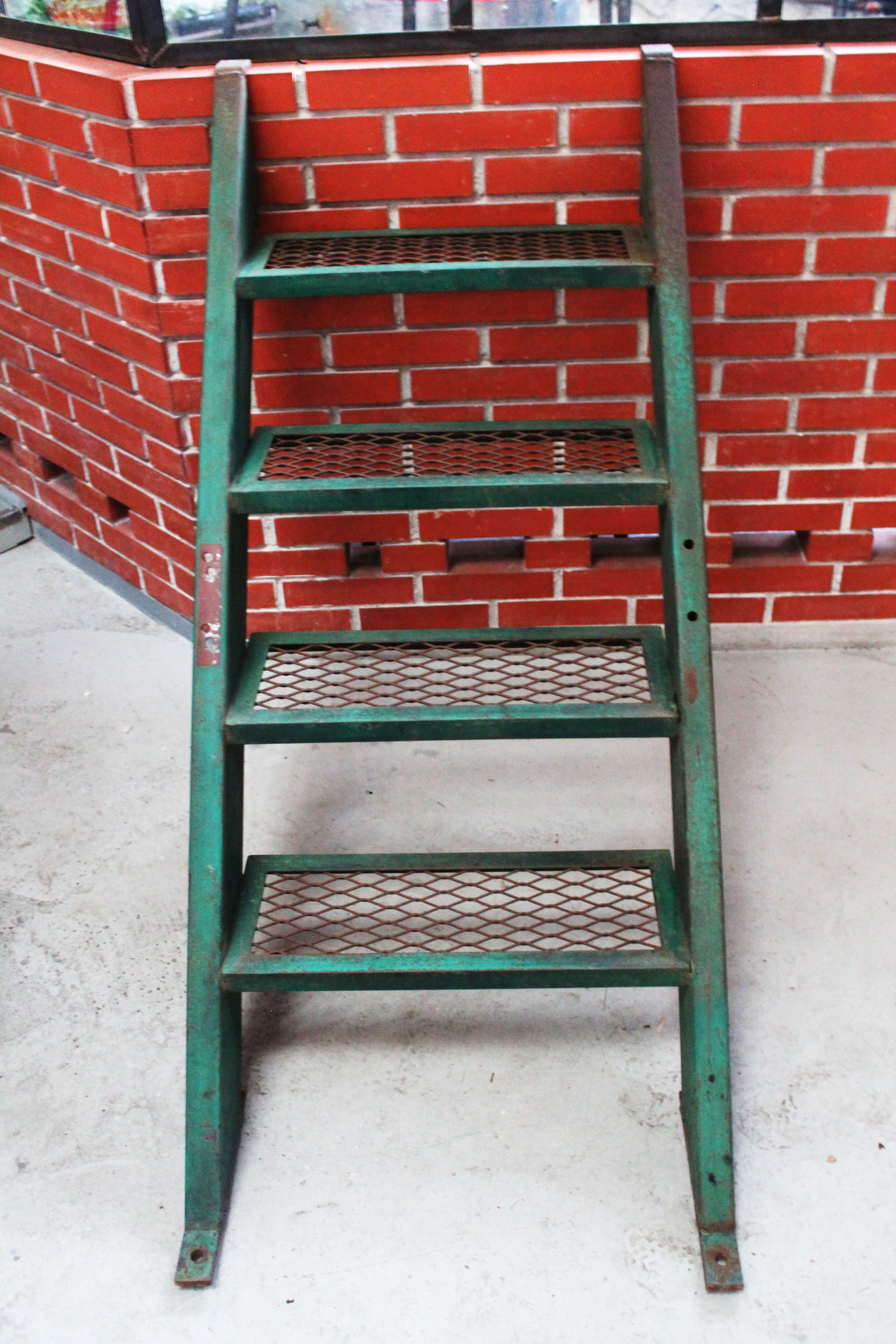 Industrial metal staircase