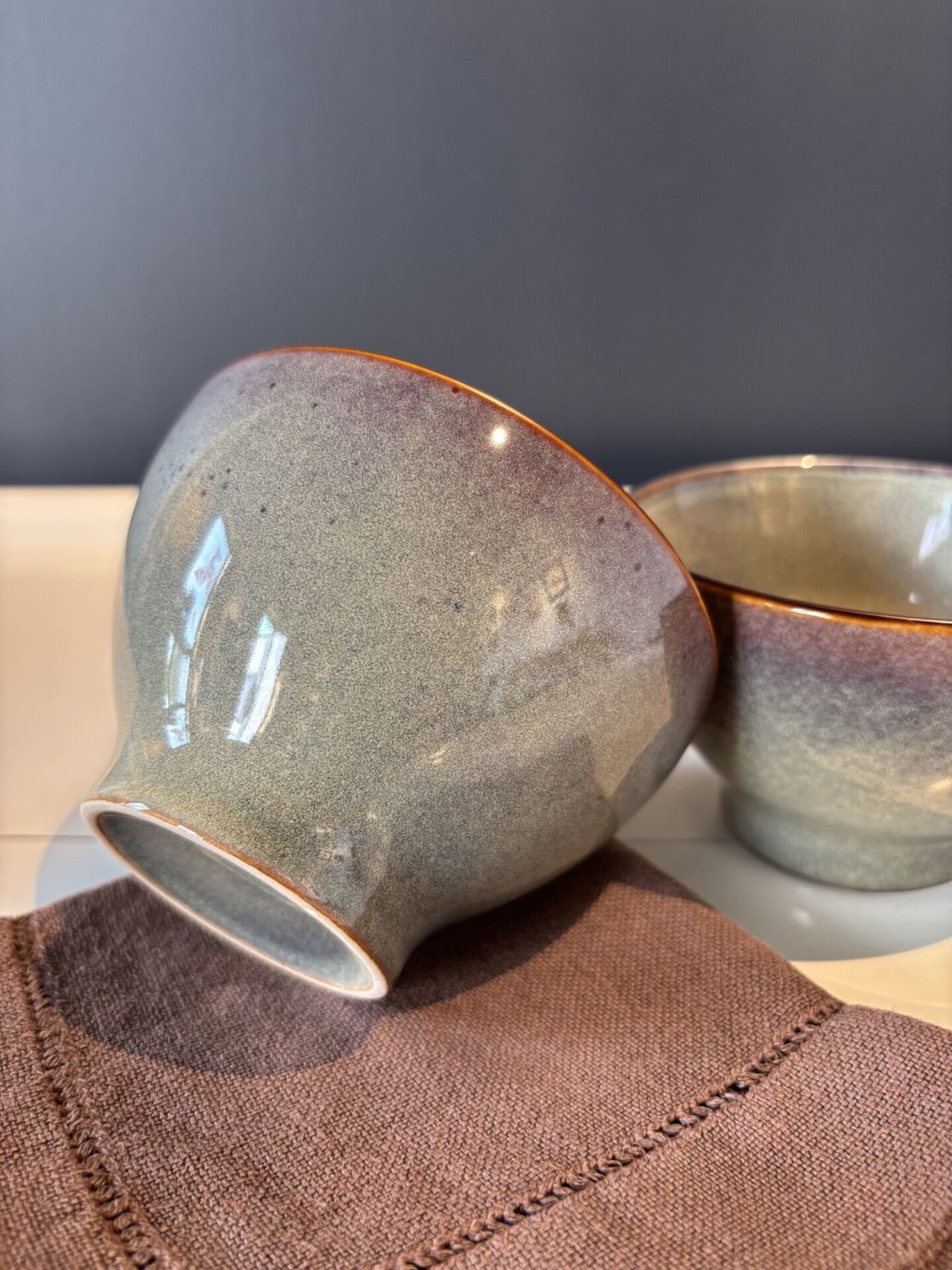 Glazed stoneware bowls