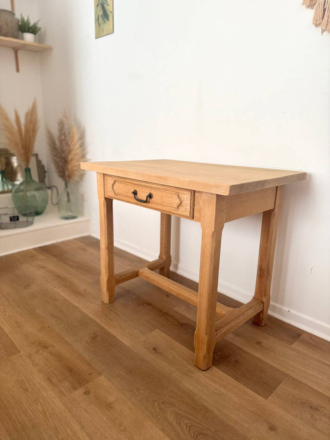 Small oak farmhouse table