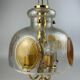 1960's 1970's brutalist ceiling lamp pendant lamp brass & murano glass