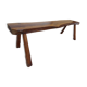 Brutalist bench in solid wood