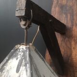 Lampadaire sur potence bois