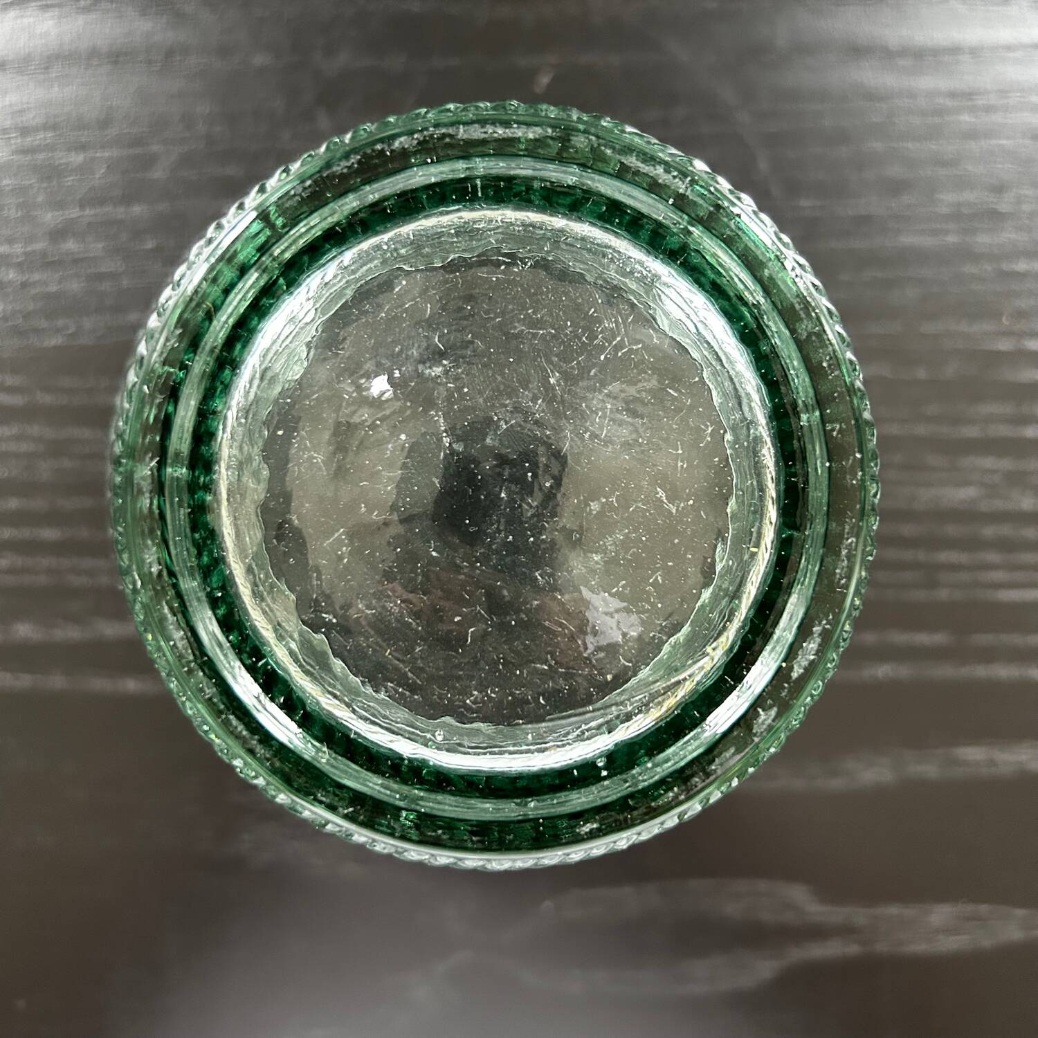 Woven relief glass planter