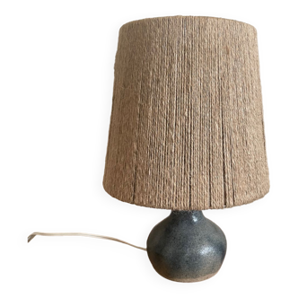 Sandstone and rope lamp