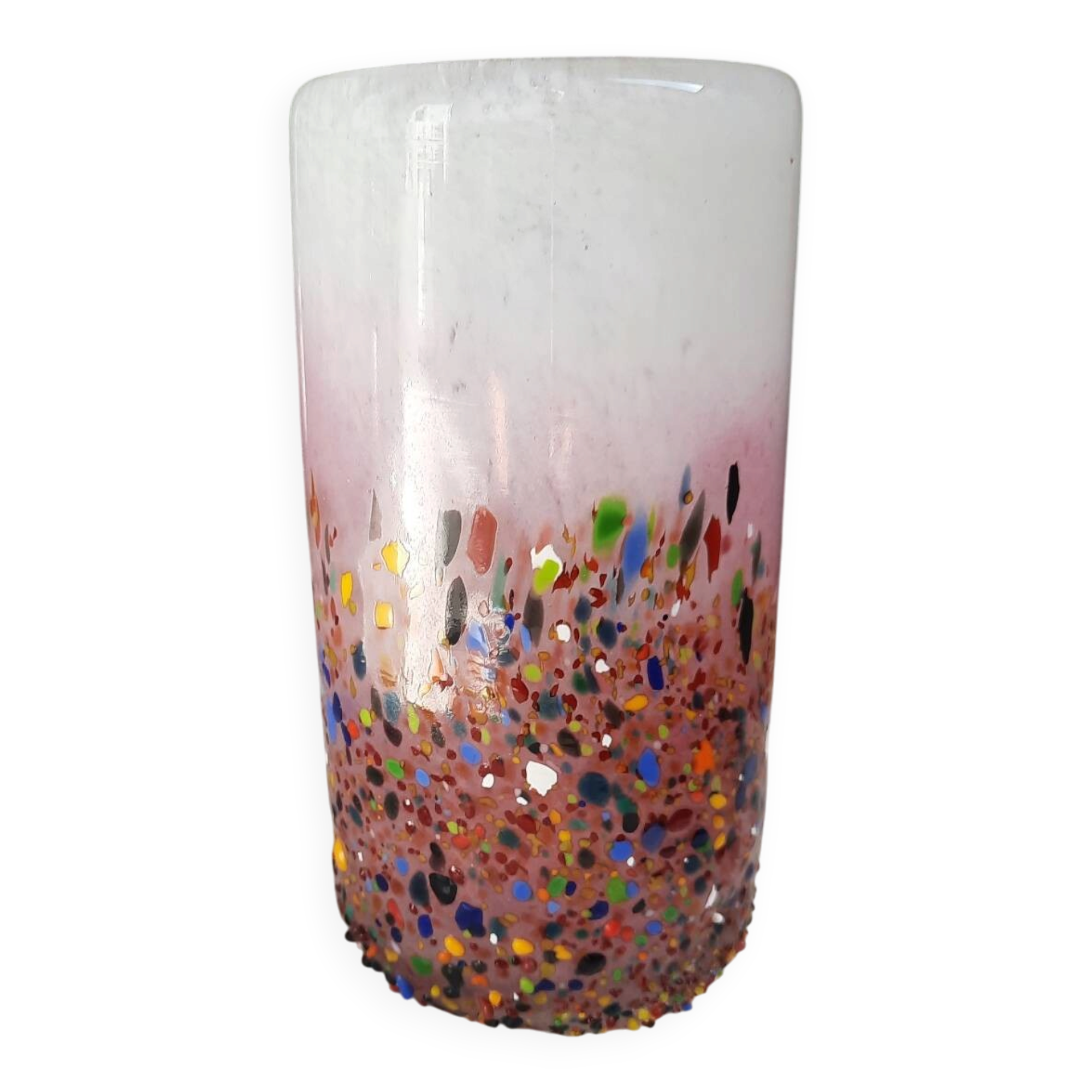 Vase/ grand verre soufflé artisanale