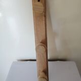 Vintage raw wood wall coat rack