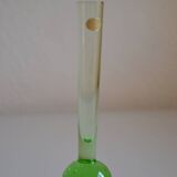 Sweden Sweden 1960 60's small soliflore vase green glass bullicante
