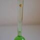 Sweden Sweden 1960 60's small soliflore vase green glass bullicante