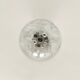 Large Ice Glass Flush Lamp by Doria