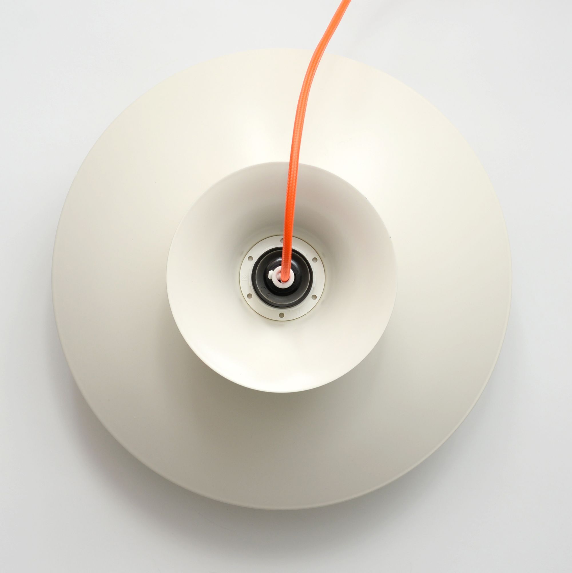 White Scandinavian lamp, 1970s
