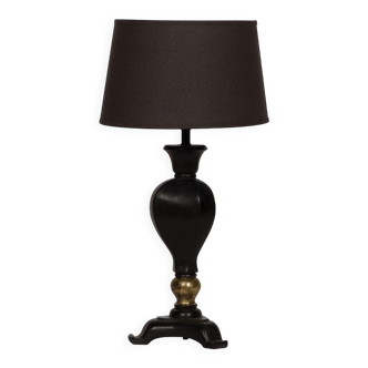 Lampe en bois laqué style Napoléon III