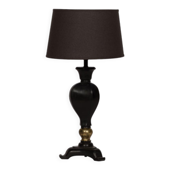 Lacquered wood lamp style Napoleon III
