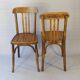 2 chaises bistrot Baumann N°188 en bois, vers 1930