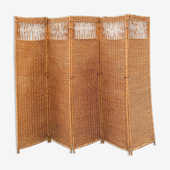 Large rattan screen