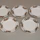 Set of 5 old plates vintage dessert badonvillers madeleine