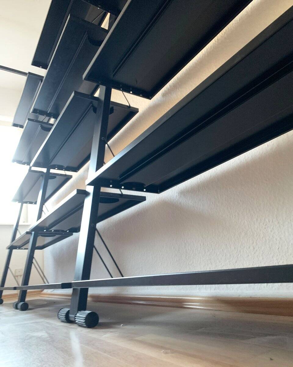 Postmodern Italian graffiti shelf by Rodney Kinsman for Bieffeplast