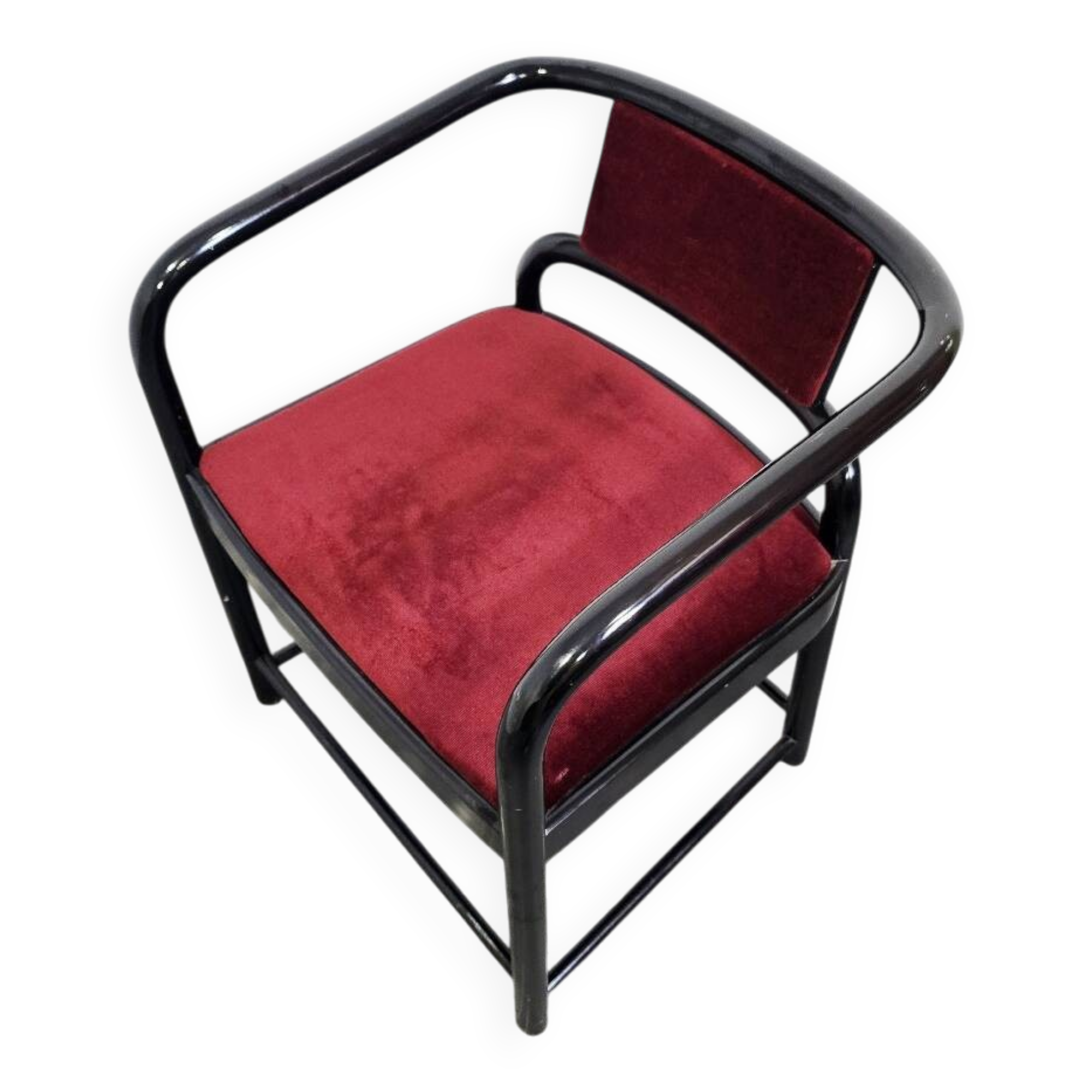 80s Velvet Armchair