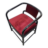 Fauteuil en velours des années 80