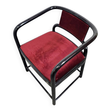 Fauteuil en velours des années 80