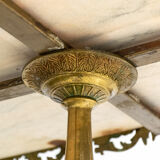 Marble and brass coffee table France 1940