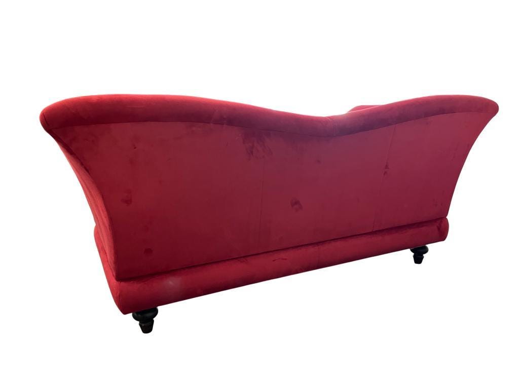 Vintage pink and red sofa