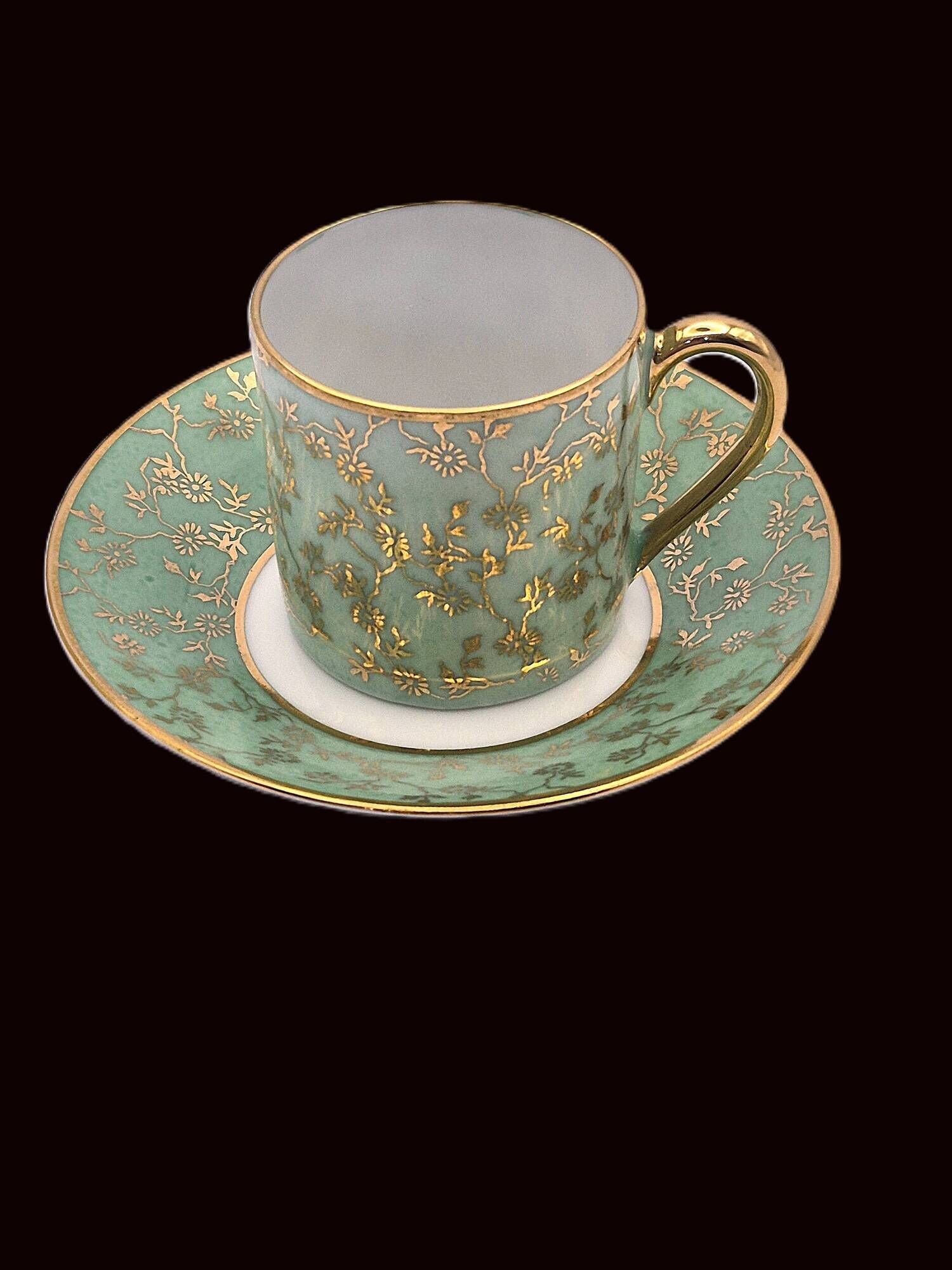 Set of 6 multicoloured moka cups in Limoges fine porcelain.