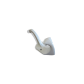 Patère en métal laqué blanc années 70