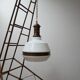 Antique German Two Tone Opaline Glass Pendant Light