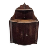 Cabinet d'angle en chêne français ancien