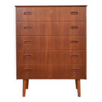 Mid-Century Danish Teak Chest of Drawers, 1960s