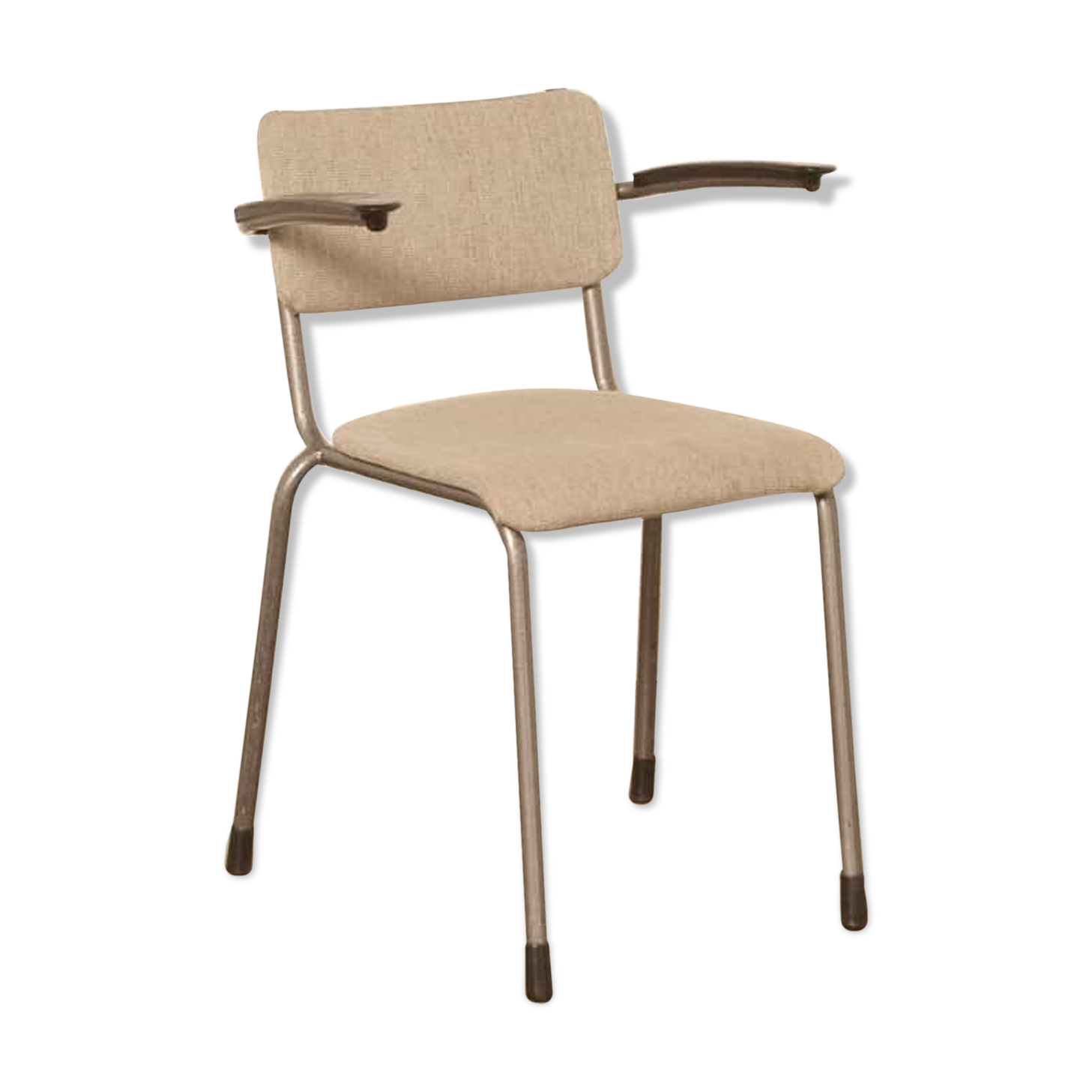 School chair Gispen 206 padded light gray